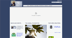 Desktop Screenshot of angellfoundation.org
